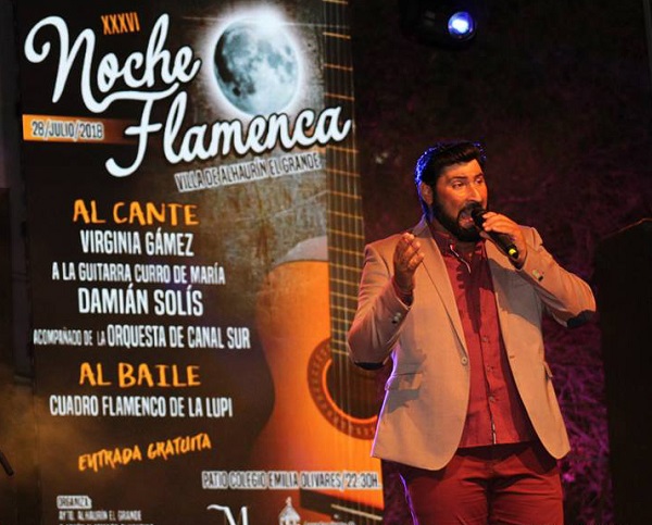 Damián Solis en Noche Flamenca Alhaurín el Grande